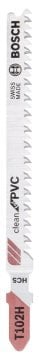 Bosch - Temiz Kesim Serisi PVC İçin T 102 H Dekupaj Testeresi Bıçağı - 5'Li Paket