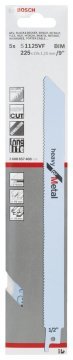 Bosch - Heavy Serisi Metal için Panter Testere Bıçağı S 1125 VF - 5'li