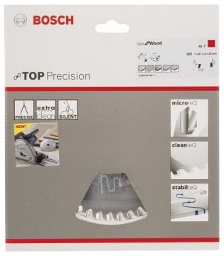 Bosch - Best Serisi Hassas Kesim Ahşap için Daire Testere Bıçağı 165*20 mm 48 Diş