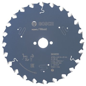 Bosch - Expert Serisi Ahşap için Daire Testere Bıçağı 165*20 mm 24 Diş