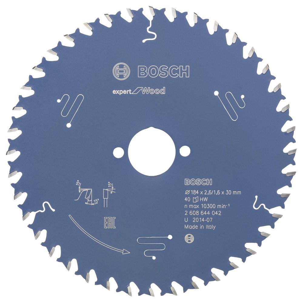 Bosch - Expert Serisi Ahşap için Daire Testere Bıçağı 184*30 mm 40 Diş