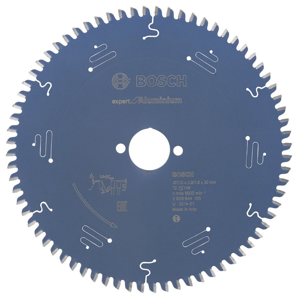 Bosch - Expert Serisi Alüminyum için Daire Testere Bıçağı 210*30 mm 72 Diş