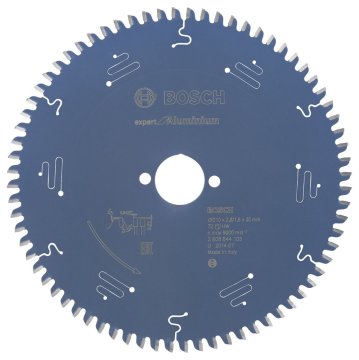 Bosch - Expert Serisi Alüminyum için Daire Testere Bıçağı 210*30 mm 72 Diş