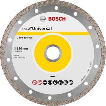 Bosch - Ekonomik Seri Genel Yapı Malzemeleri İçin Elmas Kesme Diski 180 mm Turbo