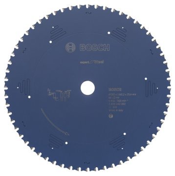 Bosch - Expert Serisi Metal için Daire Testere Bıçağı 305*25,40 mm 60 Diş