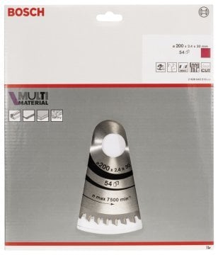 Bosch - Standard for Serisi Çoklu Malzeme için Daire Testere Bıçağı 200*30 mm 54 Diş