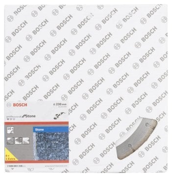 Bosch - Standard Seri Taş İçin, 9+1 Elmas Kesme Diski Set 230mm