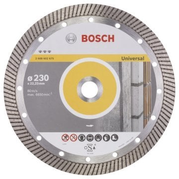 Bosch - Best Serisi Genel Yapı Malzemeleri İçin Turbo Segmanlı Elmas Kesme Diski 230 mm