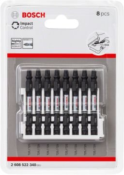 Bosch - Impact Control Serisi Çift Taraflı Vidalama Ucu 8'li T25 *65mm