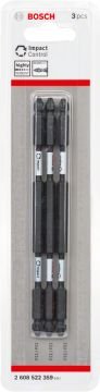 Bosch - Impact Control Serisi Çift Taraflı Vidalama Ucu 3'lü PZ2 *150mm