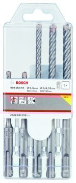 Bosch - SDS plus-5X Serisi Kırıcı Delici Matkap Ucu 5 Parça Set (5,6 x 110 mm, 6,8,10 x 160 mm)