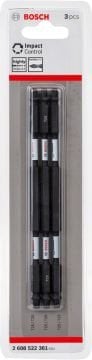Bosch - Impact Control Serisi Çift Taraflı Vidalama Ucu 3'lü T25 *150mm