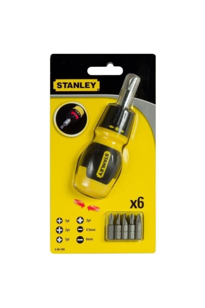 Stanley 0-66-358 BİTS UÇ TAKIMI CIRCIRLI TOPAÇ 6 PRÇ