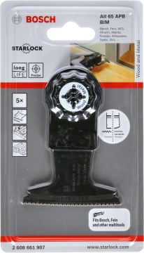 Bosch - Starlock - AII 65 APB - BIM Ahşap ve Metal İçin Daldırmalı Testere Bıçağı 5'li