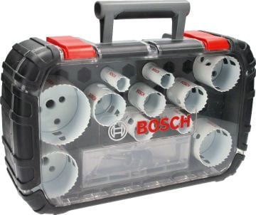 Bosch - Yeni Progressor Serisi Delik Açma Testeresi (Panç) Seti 14 Parça Ø 20-22-25-32-35-40-44-51-60-64-76 mm