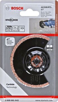 Bosch - Starlock - ACZ 85 RT3 - Carbide RIFF Zımpara Uçlu Segman Testere Bıçağı 30 Kum Kalınlığı 1'li