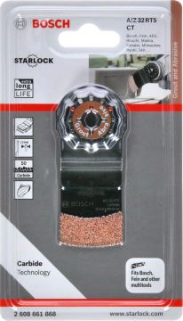 Bosch - Starlock - AIZ 32 RT5 - Carbide RIFF Daldırmalı Testere Bıçağı 50 Kum Kalınlığı 1'li