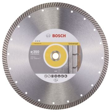 Bosch - Best Serisi Genel Yapı Malzemeleri İçin Turbo Segmanlı Elmas Kesme Diski 350 mm